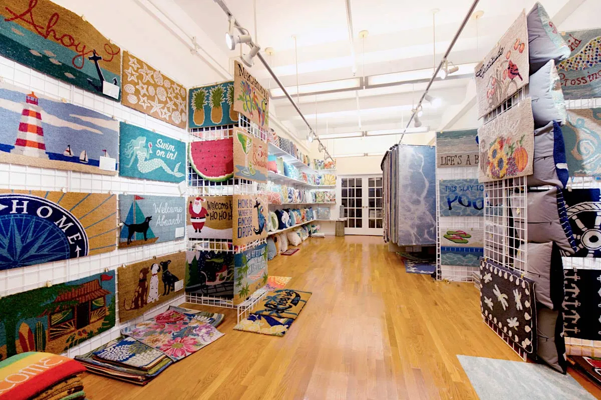 Rug and doormat showroom